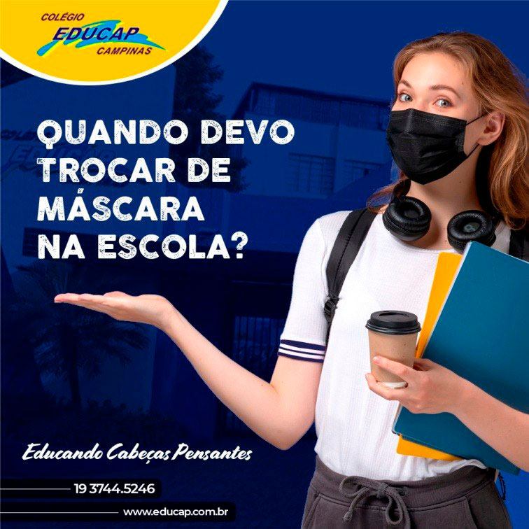 , Quando Devo Trocar de Máscara na Escola?