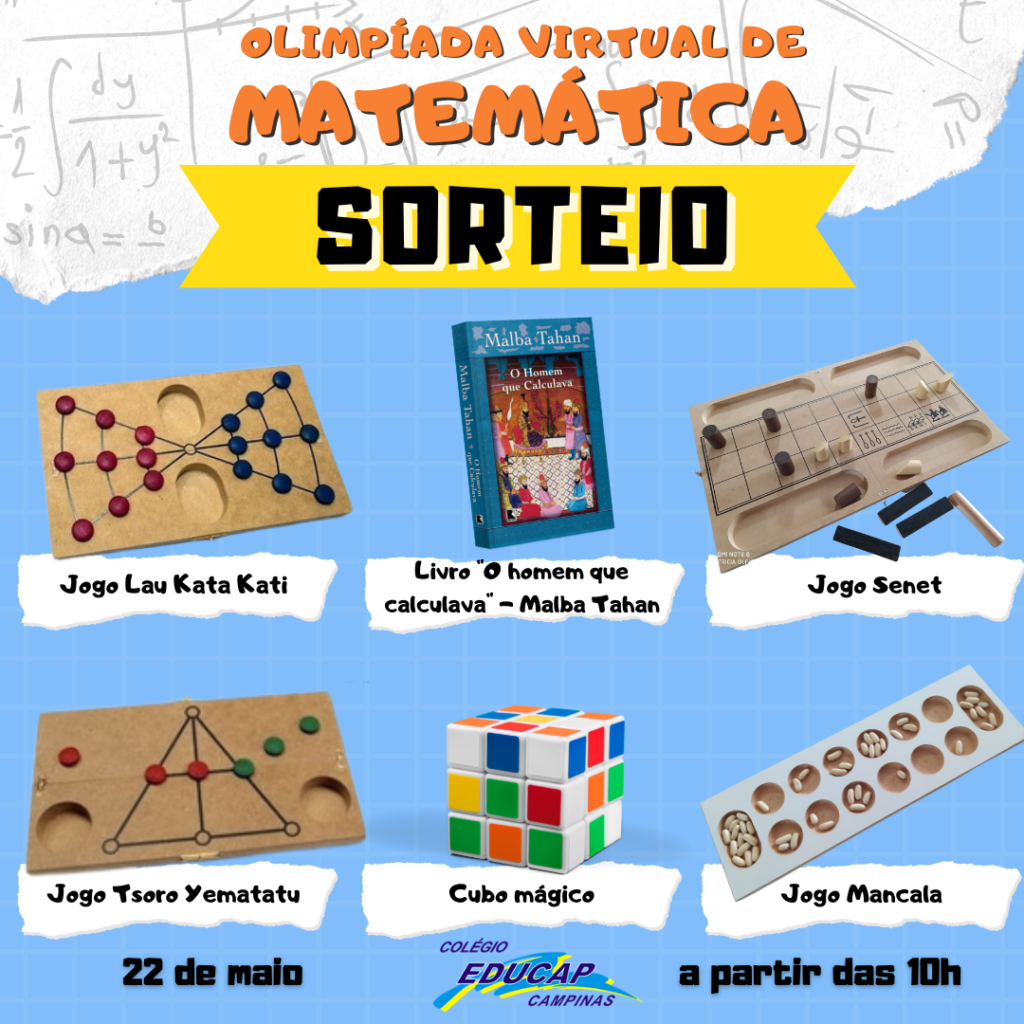 , Sorteio, Olimpíada Virtual de Matemática