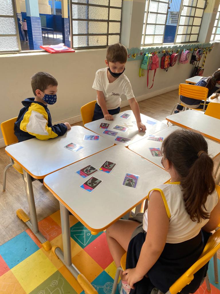 , As turmas do 1º ano A e B exploraram o jogo &#8220;onde está o chuchu?&#8221;