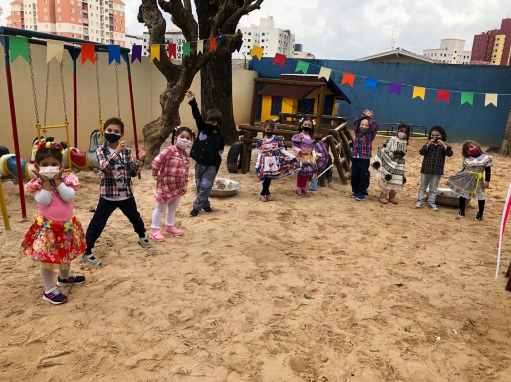 , As turmas da Educação Infantil do Educap já estão preparadas para nossa festa junina!